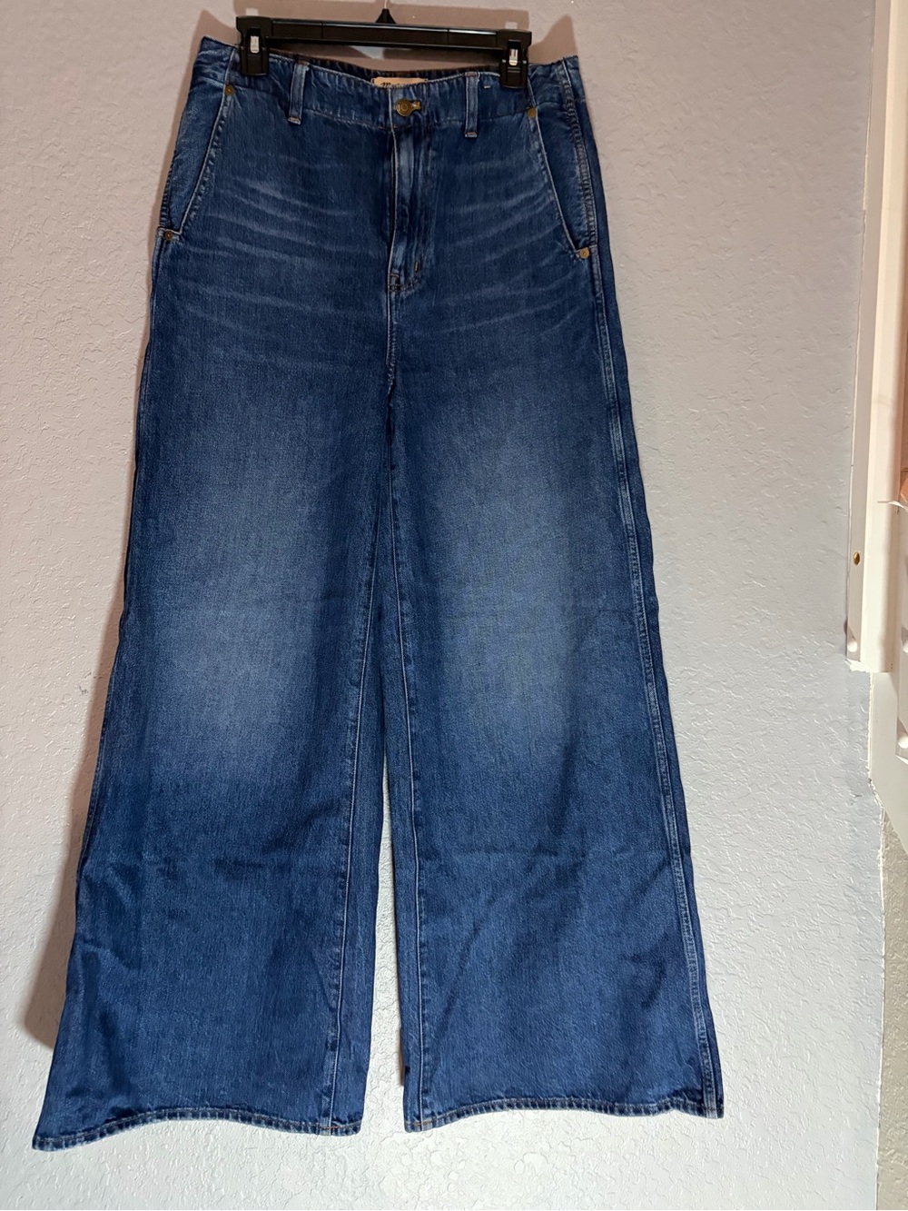 Madewell Wide Sweep Trouser Jeans Size 28 High Rise Wide Leg - Picture 3 of 6